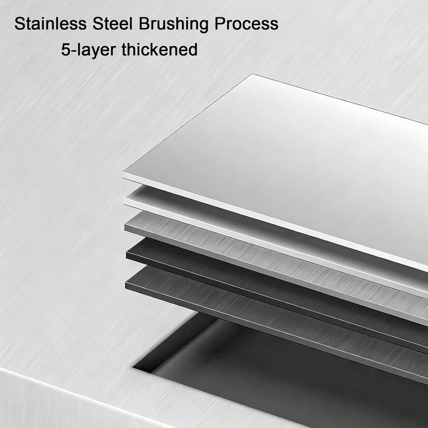 Stainless Steel Table with Splash Guard Kitchen Work Tables Ample Storage Space Tight Connections Triangular Support Structure Adjustable Feet Reinforced Crossbeam Beneath Countertop