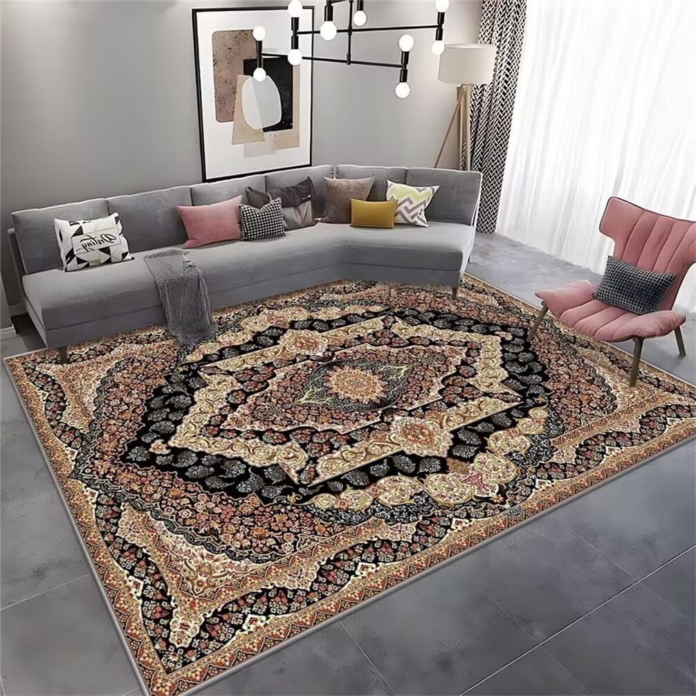 Tapis durable anti-salissure 100x160CM multicolore pour simplifier l'entretien du sol