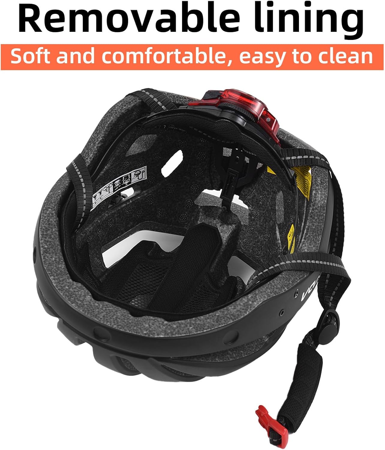 Lixada Bike Helmet Adult with USB Rechargeable LED Mountain Bike Helmet Adjustable Cycling Helmet for Men Women MTB Helmet 54-62 cm
