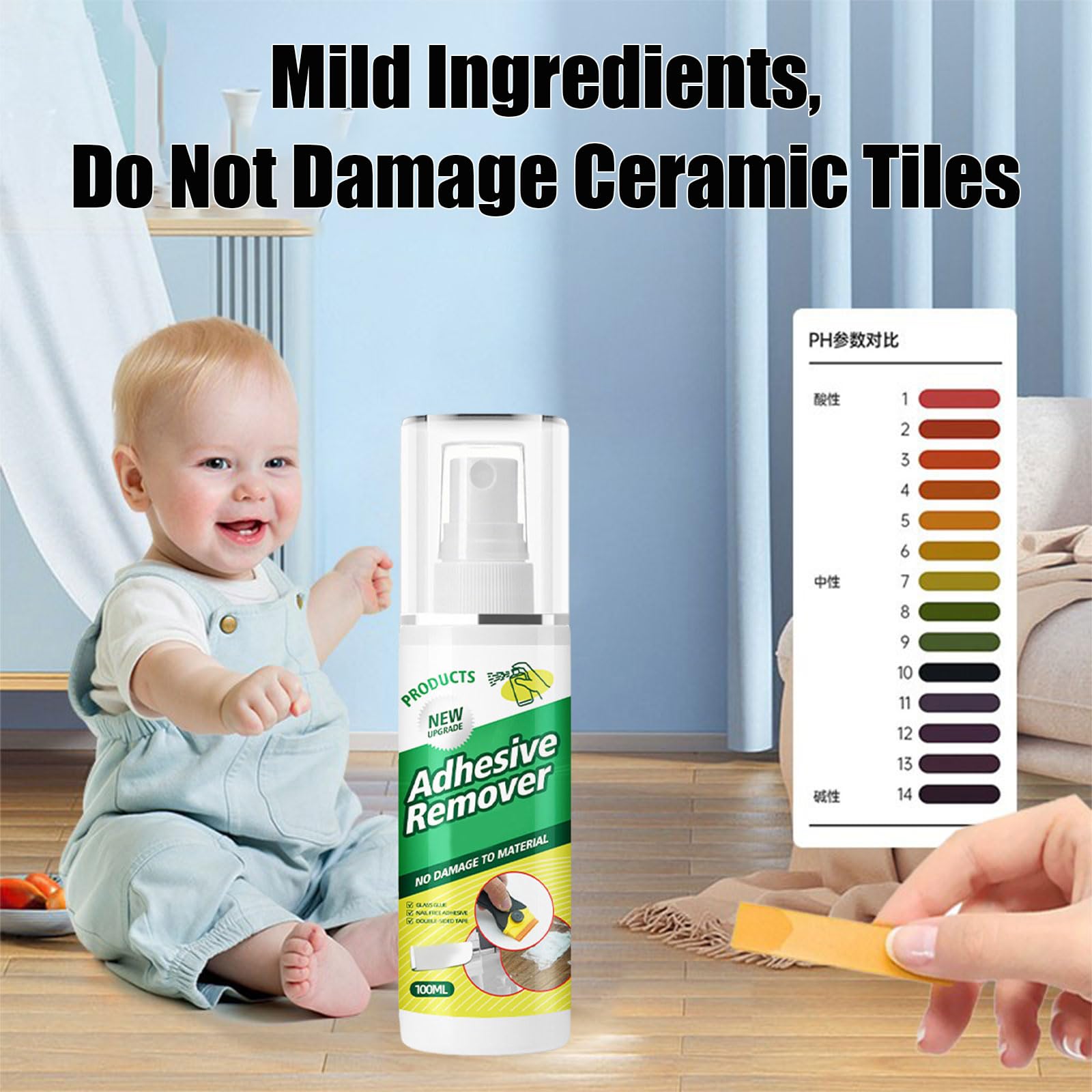 Decolle Etiquette,100ml Dissolvant Colle,Dissolvant Adhésif,Produit Enlever Colles,Spray de Décapant Adhésif,Enlève Étiquettes,Autocollants les Résidus de Colles