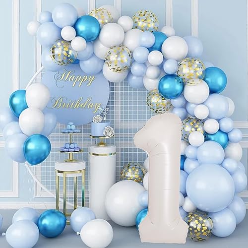 Miniatura 3 de Globos gigantes de 40 pulgadas color blanco crema con el número 12, globos de aluminio de Mylar con helio para fiestas de cumpleaños, decoraciones