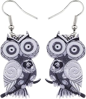 Pendientes de gota de acrílico con diseño de pájaros, bonito regalo para mujeres y niños por The Bonsny