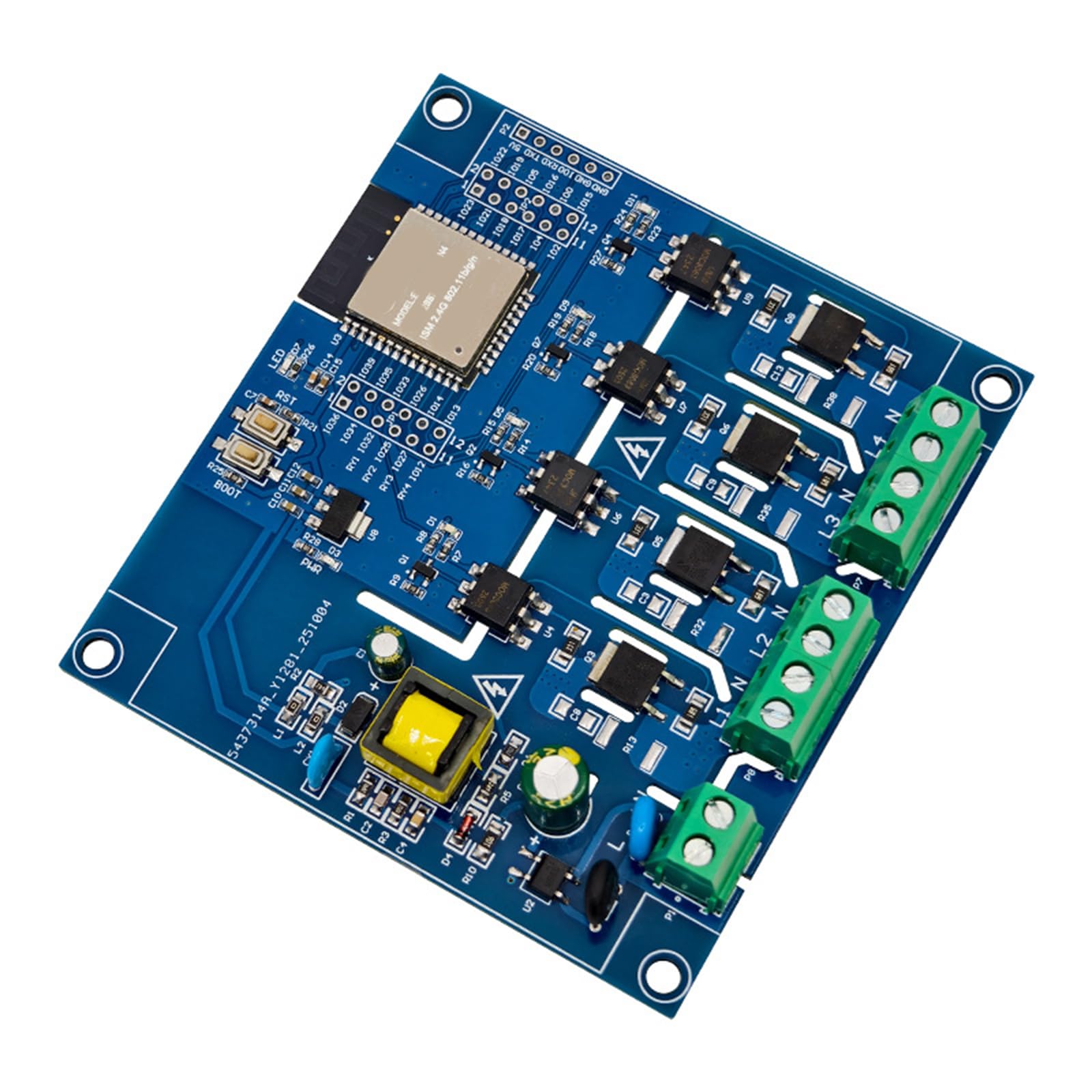 Triac BT137S module 4 canaux commutation WiFi interrupteur domotique - 7