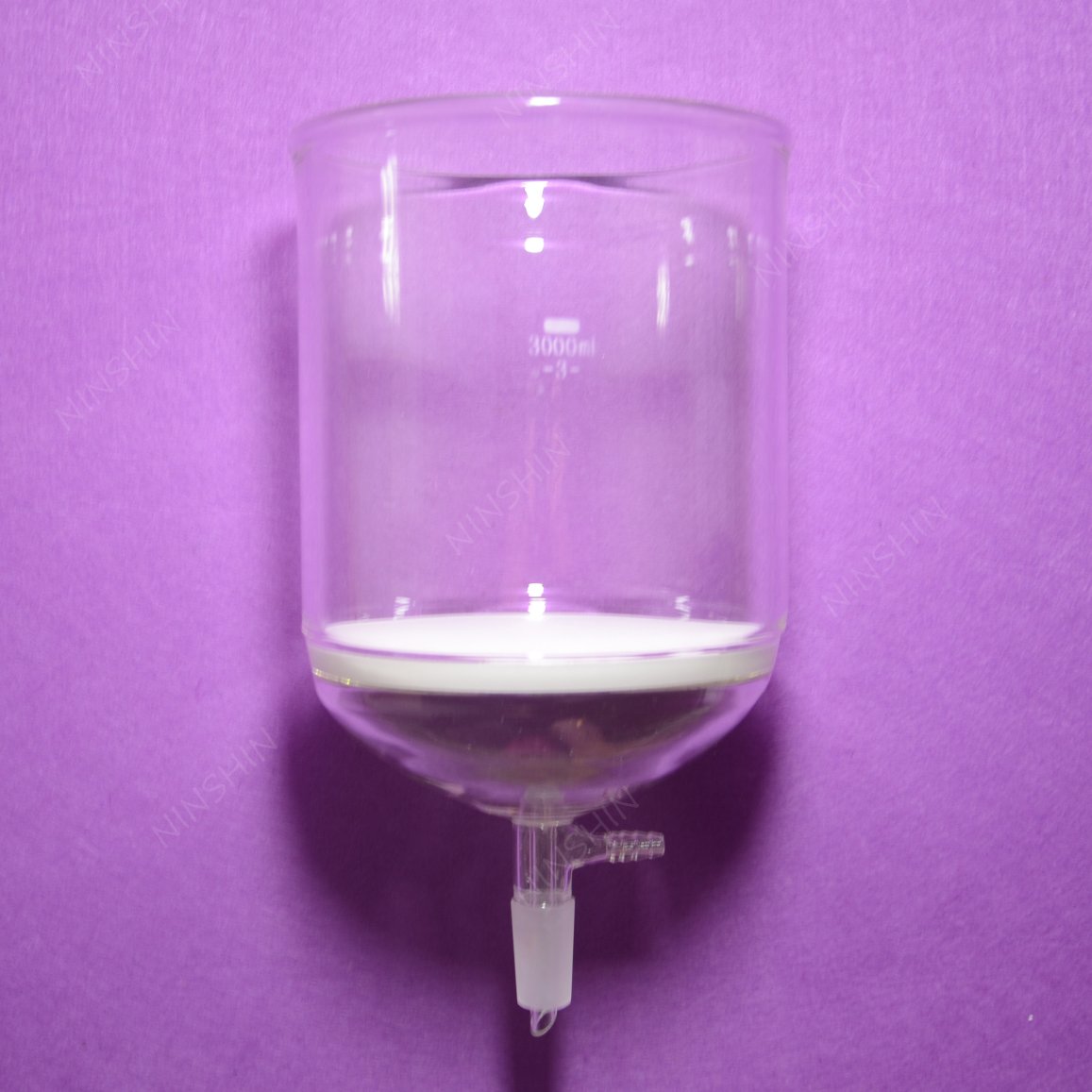 NANSHIN Glassware 3000ML,24/4?0,Buchner Funnel,Filter Funnels,10?MM Vacuum Hose Connection
