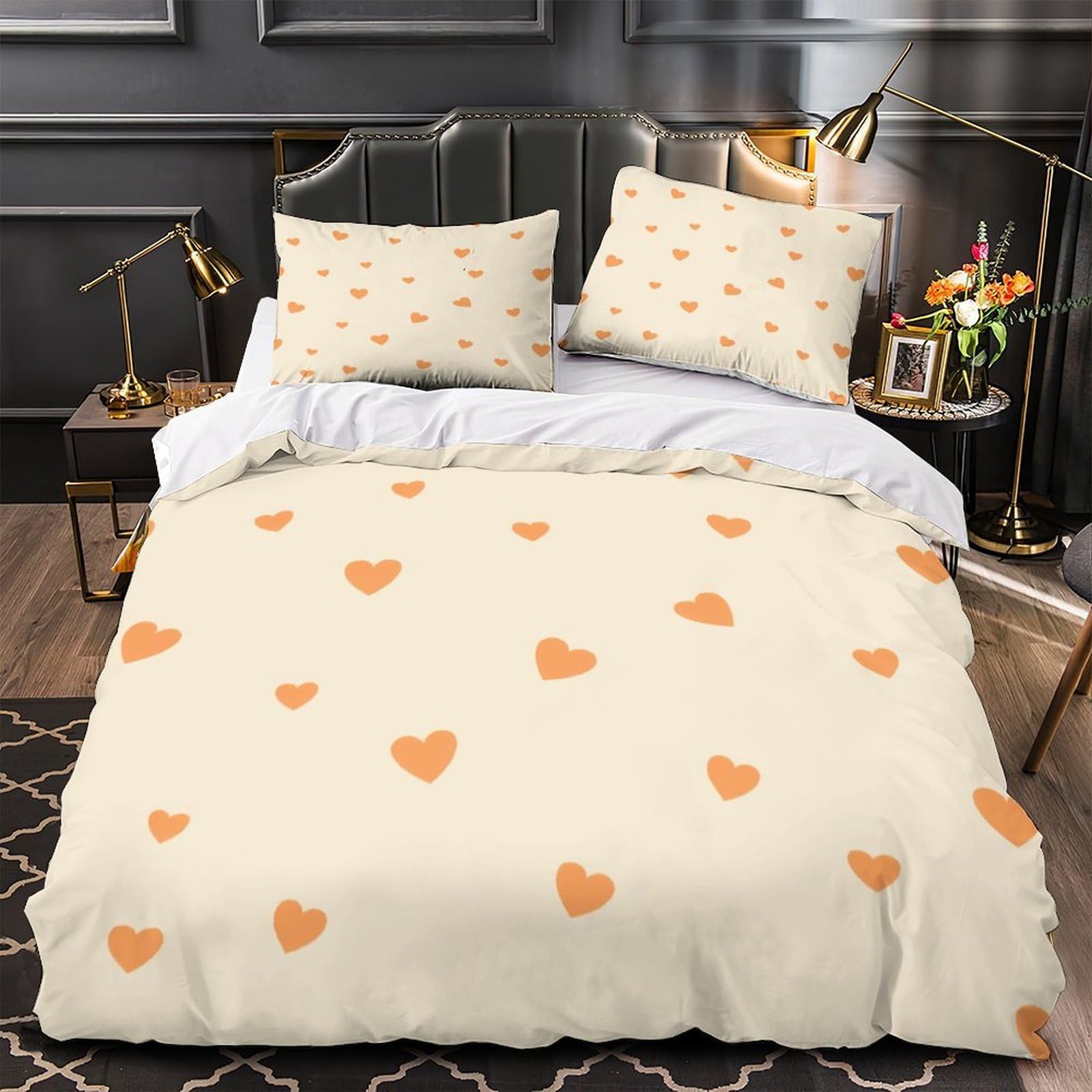 Housse de couette 3D imprimée résistante et parure de lit durable