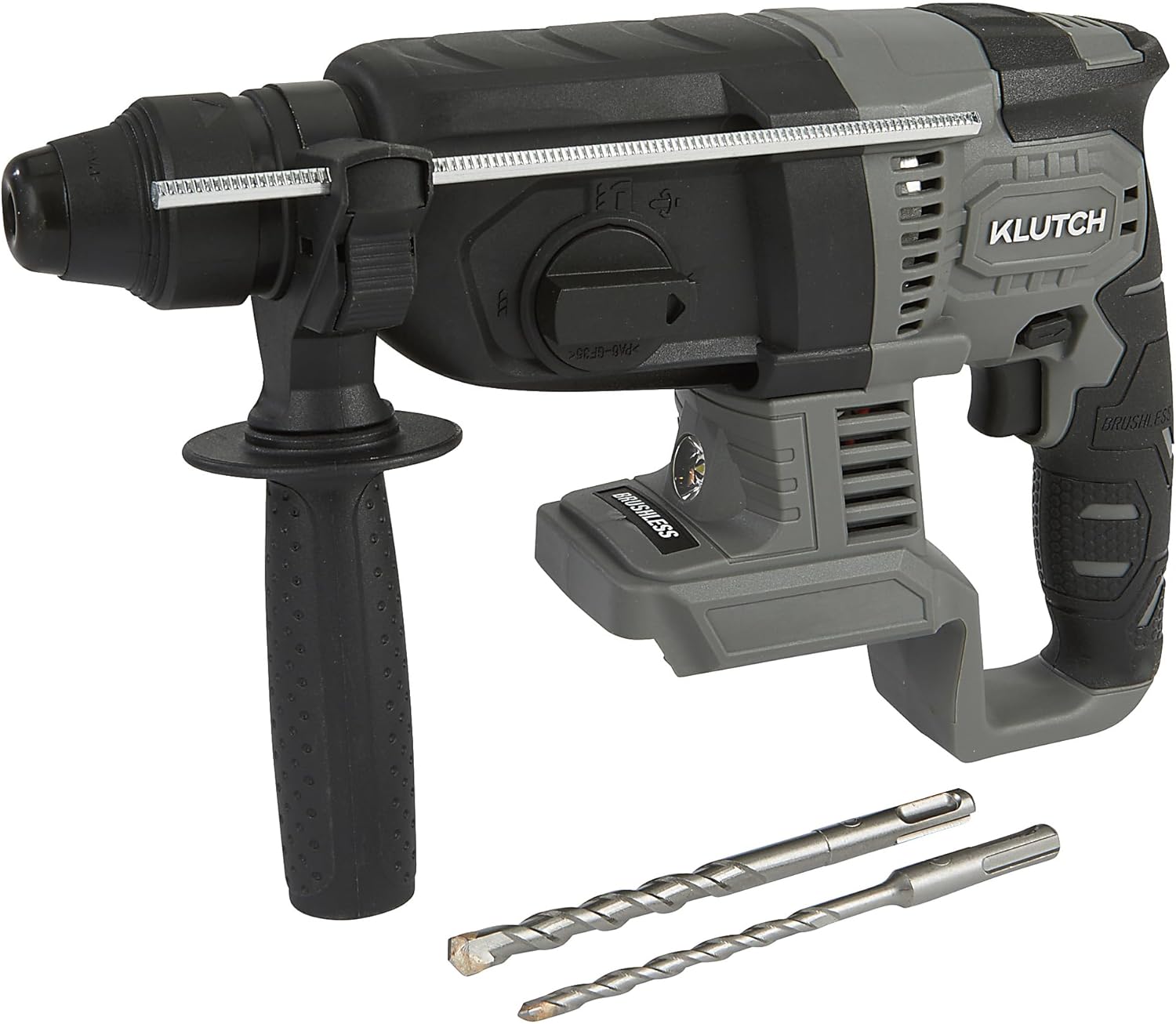 Klutch SDS-PLUS Rotary Hammer, KLiQ 20 Volt Brushless, Tool Only