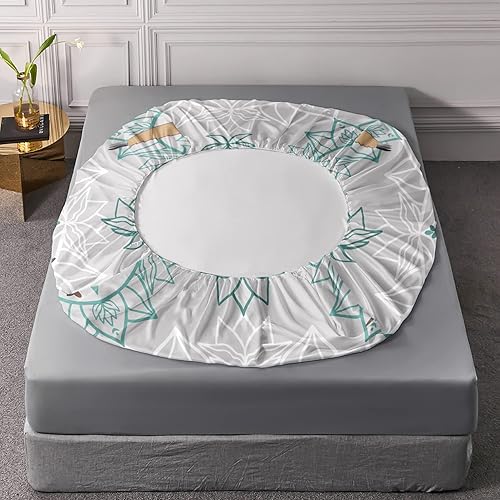 Miniatura 3 de AILONEN Sábanas de cama de dibujos animados de perezosos, tamaño individual, juego de sábanas, 1 sábana bajera y 2 fundas de almohada