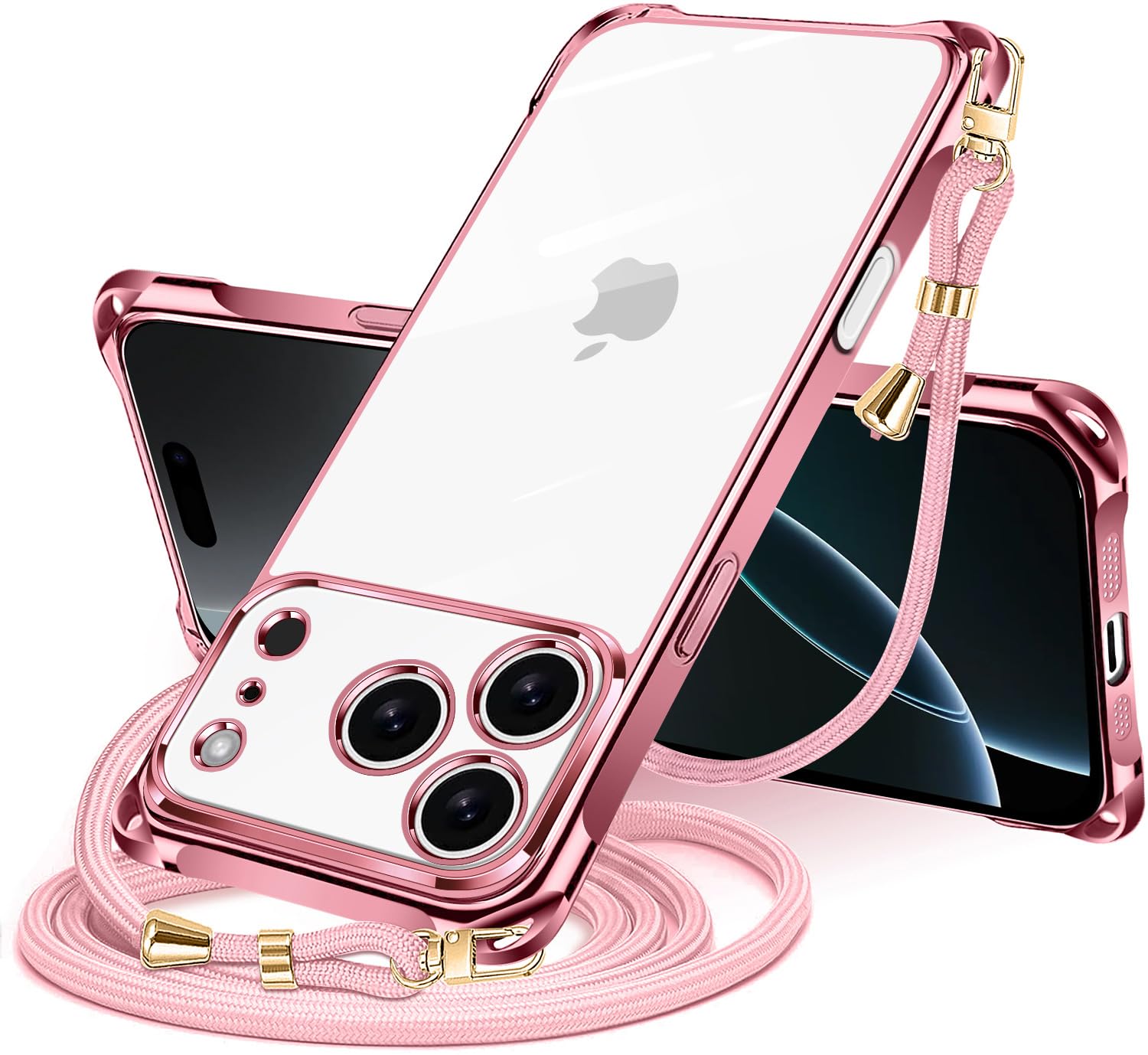 Amazon.co.jp: NISIILNG iPhone 17 Pro 用 ケース クリア ショルダー