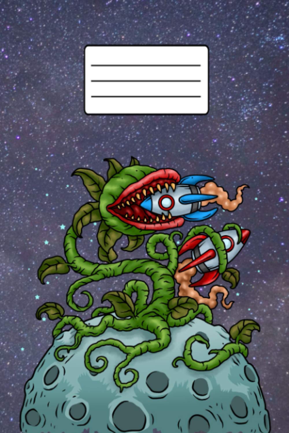 Venus Fly Trap Gift Kids Spaceship Moon Landing Journal 6x9 in: Carnivorous Plants Gift