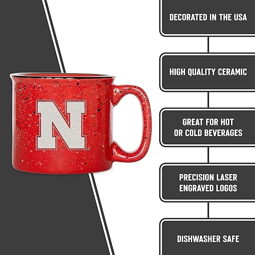 Miniatura 212 de Rico Industries NCAA Utah Utes - Taza de café personalizada de 12 onzas con logotipo grabado con láser profundo, taza de cerámica para acampar con