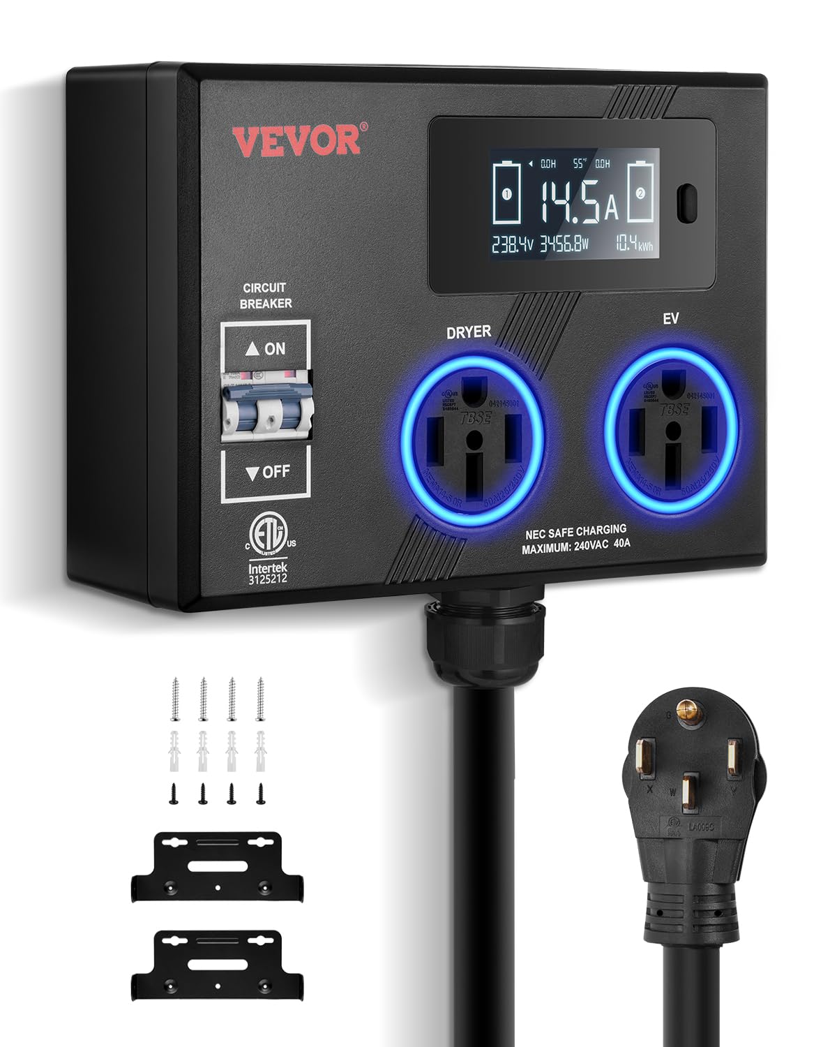 Photo 1 of VEVOR NEMA 14-50P EV Charger Splitter