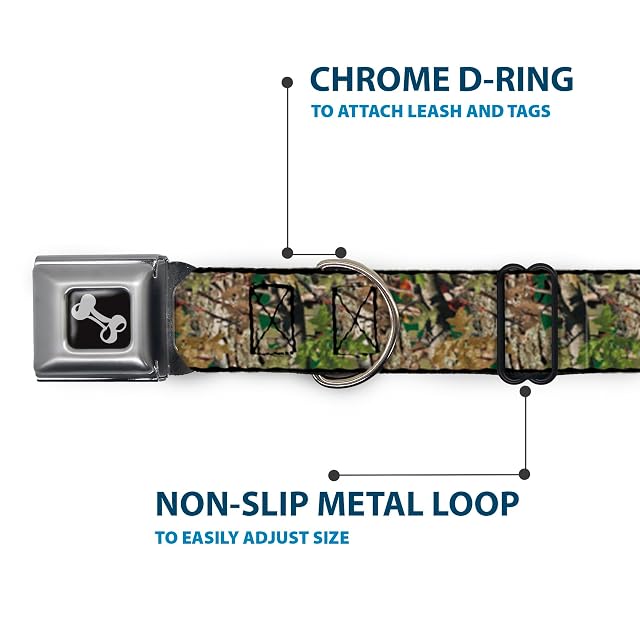 Foto 5 de 8 de Buckle Down Camuflaje Verde Collar de Perro Hueso, grande/15 - 26 "