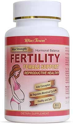 Fertility Tablets for Women, Female Prenatal Vitamin Supplements, Support Ovulation & Conception, 60 Tablets