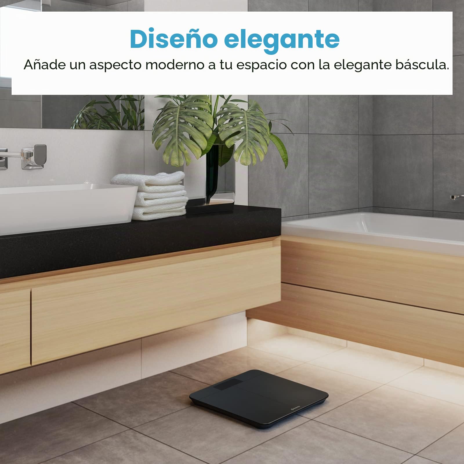 Etekcity Báscula para peso corporal, báscula digital de baño para personas, más precisa de 0.04 libras, pantalla LED brillante y números transparentes grandes, calidad mejorada para uso doméstico