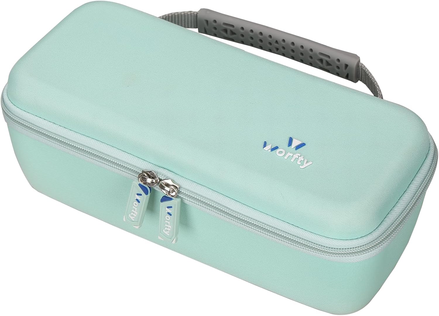 Hard Travel Carrying Case for Conair Handheld Garment Steamer, Mint Green Portable Storage Case fits for Conair Small Size Travel Steamer with Dual Voltage for Worldwide Use(Case Only)