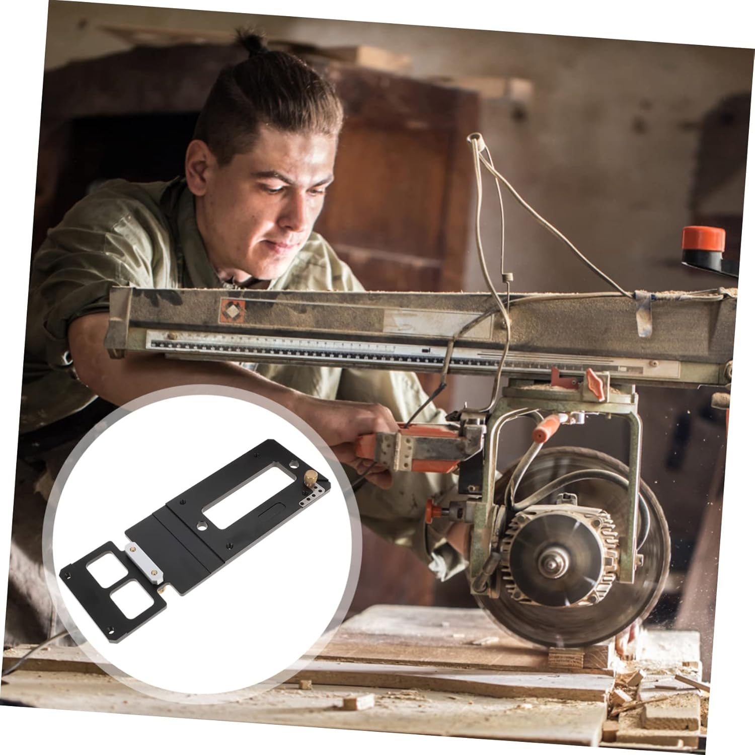 Circular Saw Angle Rail Track for Precise Cuts Compact Lightweight Easy Installation -tilt Function Compatible Rails for Woodworking Projects