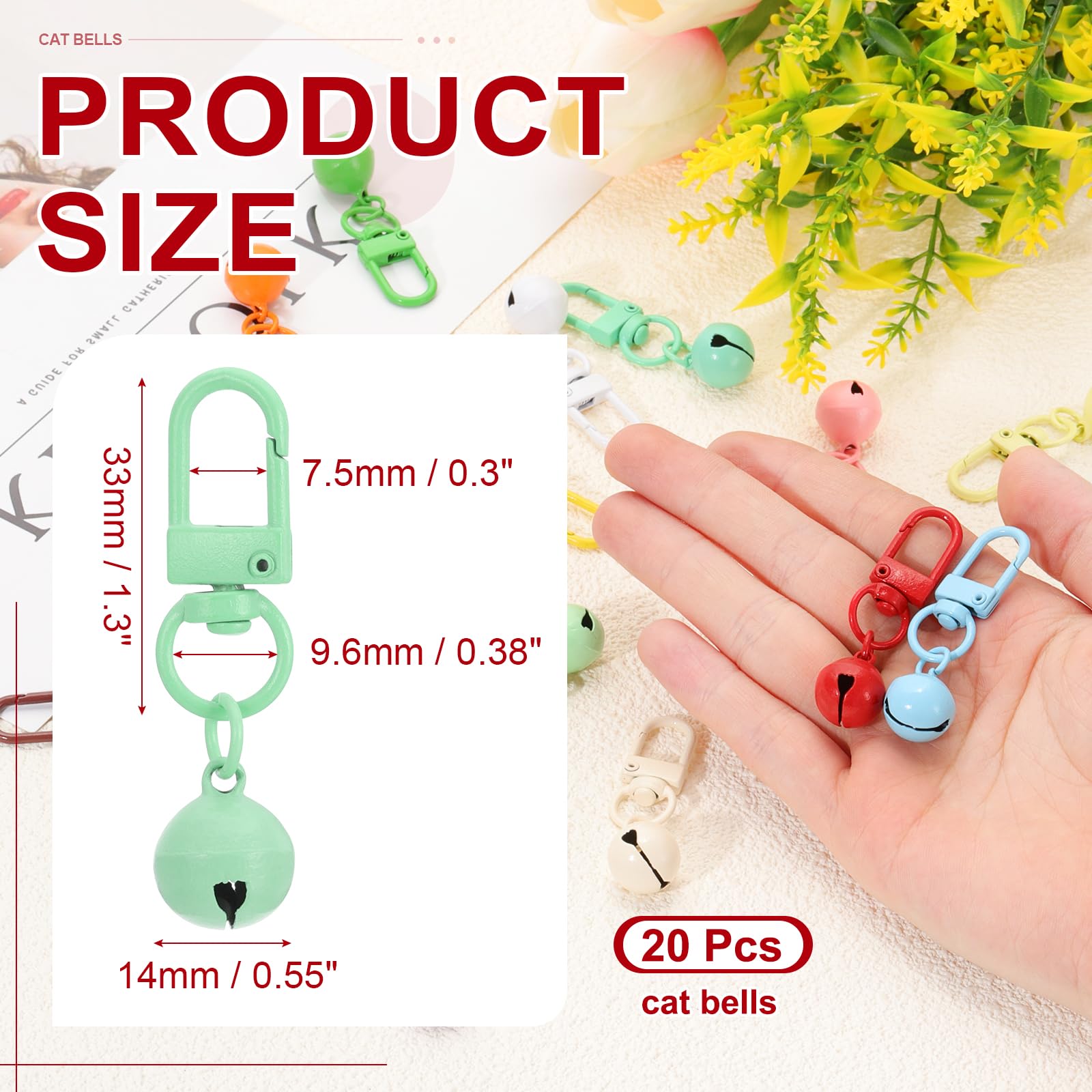 PATIKIL 20 PCS Dog Bell - Image 2