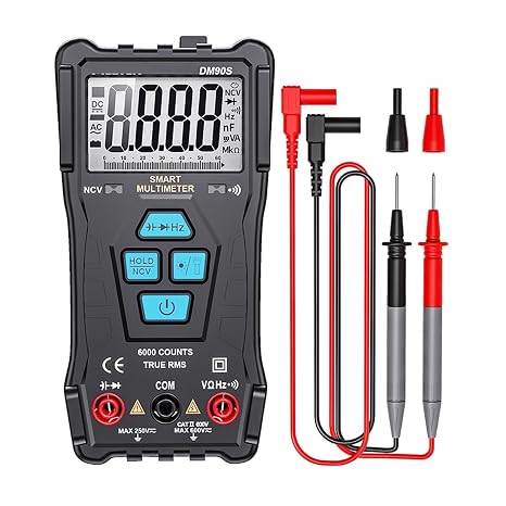 Mestek Digital Multimeter Range T-RMS DC AC Voltage Current Capacitance Ohm Diode(DM90S)