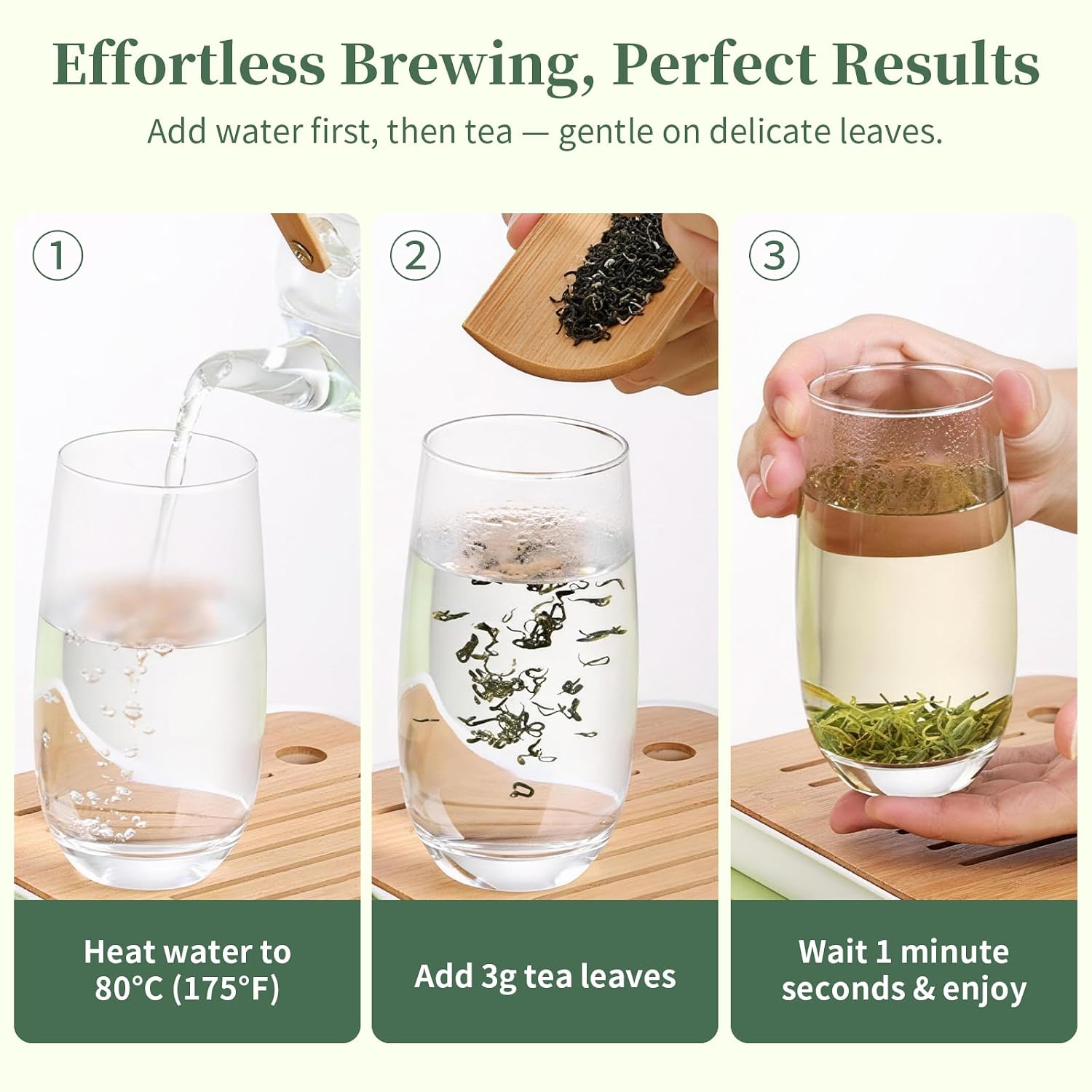 Yuexi Biluochun Green Tea Loose Leaf,Authentic Chinese Famous Tea，Produced in Dongting Mountain，Easy to Brew Chinese Tea（96 cups）, Fresh Floral Scent, Smooth and Refreshing Taste （4.23oz/120g）碧螺春绿茶 中国传统散茶