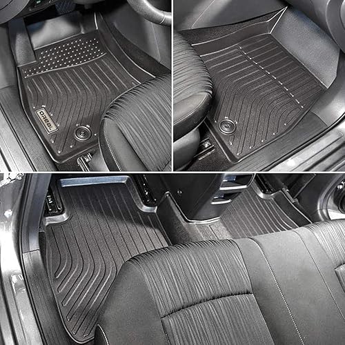 Miniatura 2 de orealtrend Alfombrillas negras de repuesto para Nissan SentraSylphy 2014 2015 2016 2017 2018 2019 resistentes a todo tipo de clima, alfombra