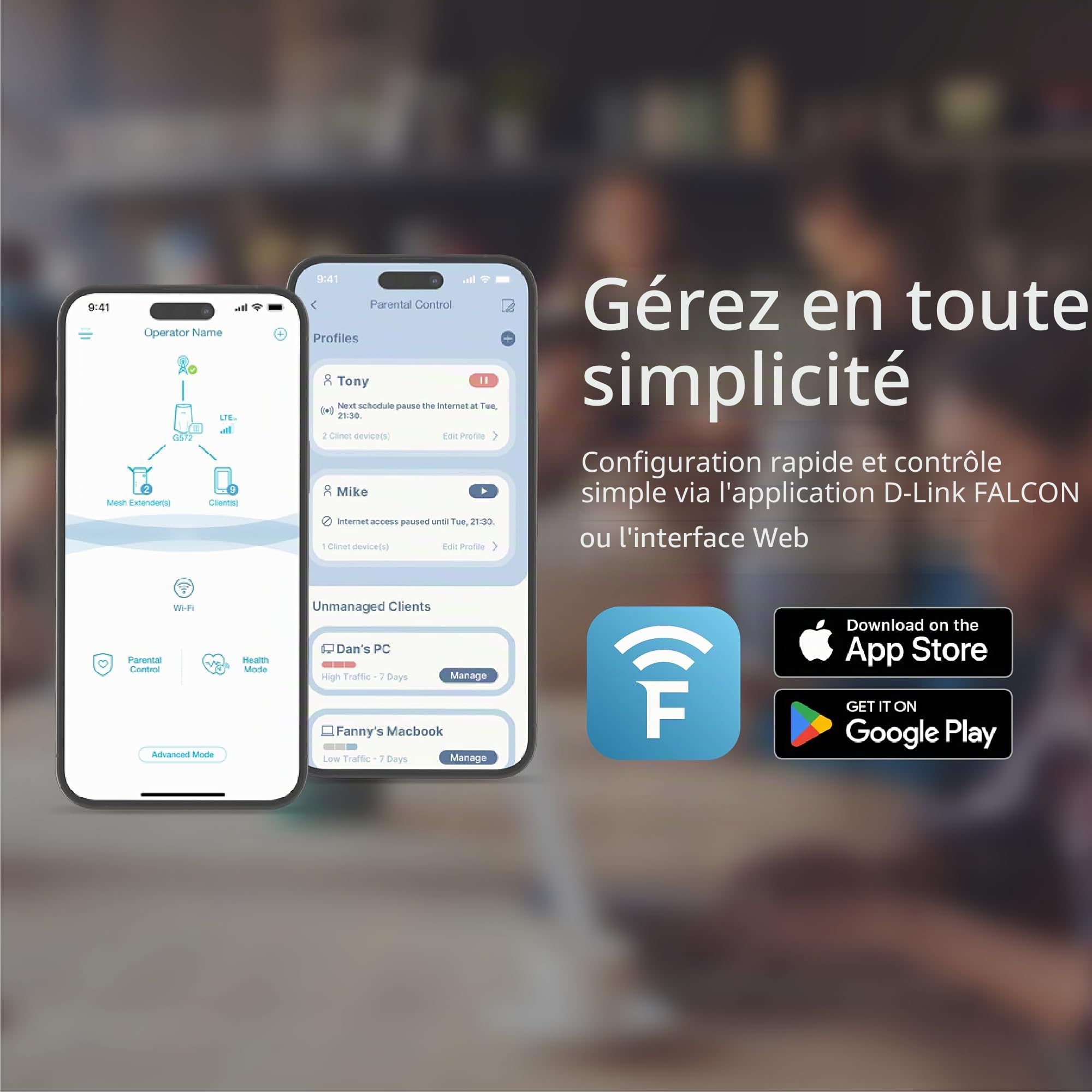 D-Link G572 Routeur 5G NR Wi-FI 7 BE7200 – Ultra-Rapide 7,01 Gbit/s 5G, 7200 Mbit/s Wi-FI 7, Port WAN 2.5G, Basculement Auto-WAN, Support antennes TS-9, Configuration Facile Via l’app Falcon