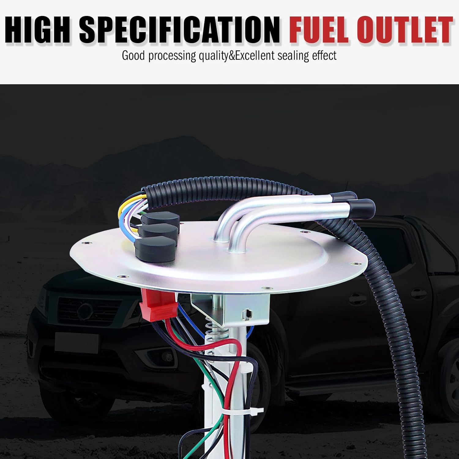 17040-8B000 Fuel Pump Assembly Compatible with Nissan Truck Car D21 2.4L 1992 1993 1994, Pickup 2.4L 1995 1996 1997, Tsuru 1.6L 1997-2007, Replace OE# 170408B000 170403B000, 6 PIN