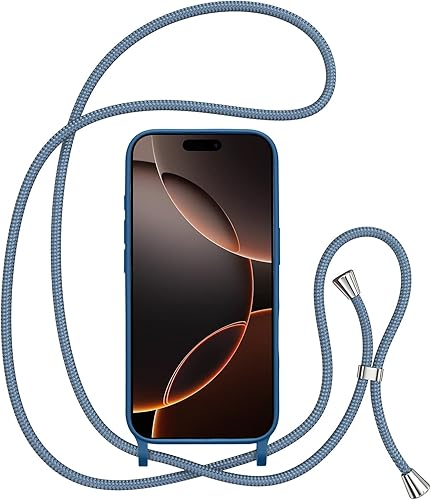 Miniatura 175 de ZTOFERA Funda para iPhone 13 Pro con correa, funda cruzada para teléfono con cordón ajustable para el cuello para el hombro, silicona suave a prueba
