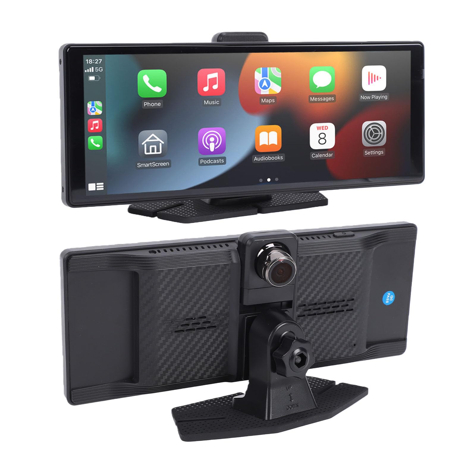 Fockety Samochodowy Ekran Dotykowy Stereo, 10,26 Cala Nawigacji MP5 Kamera Cofania Ekran Dotykowy z nawigacją GPS Zamiennik Radia Samochodowego Przenośny do Carplay
