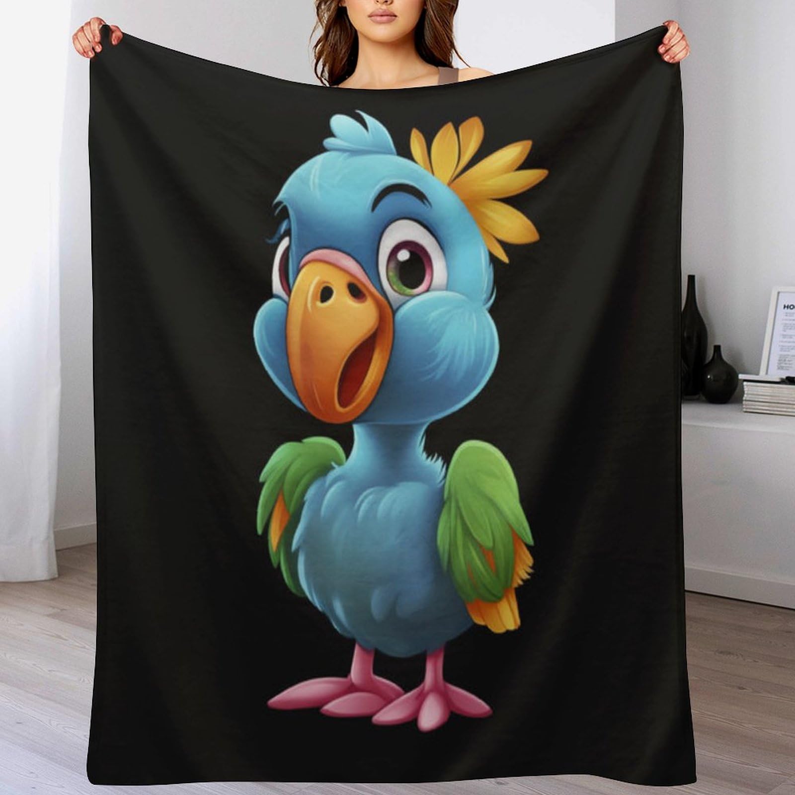 Couverture oiseau mignon un écrin de douceur chaude et confortable pour votre intérieur