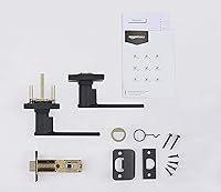 Vista 3 de Yaxa Basics Palanca de puerta contemporánea Stamford - Passage - Negro mate, paquete de 1