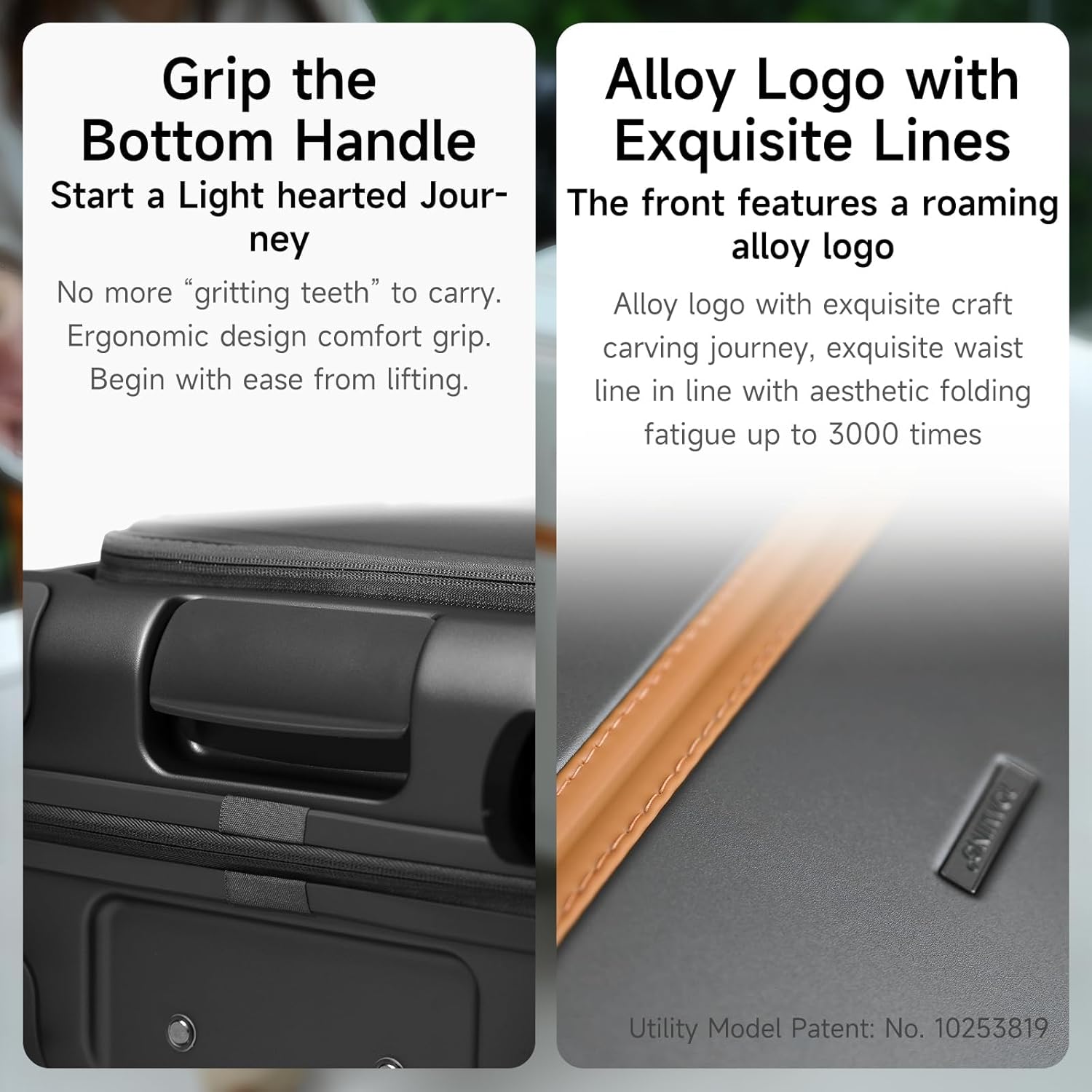 ROAMING Expandable 20 Inch Carry On Luggage with Mute Brake Wheels Airline Approved Hard Shell Suitcases with Front Pocket Top Opening Luggage with TSA Lock for Short Business Travel, Black - Image 9