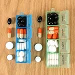 Pill Organizer Medicine Organizer Pill Case 3 Times A Day Travel Weekly Pill Box 7 Day Supplement Organizer for Vitamins Fish Oil Medication