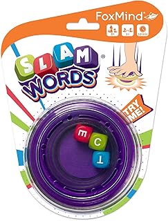 FoxMind Games: Slam Words, Easy to Learn, Interactive, Family, Fun Social Game, Easily Portable, Play Anywhere on The Go, Made for 2 or More Players, for Ages 8 and up