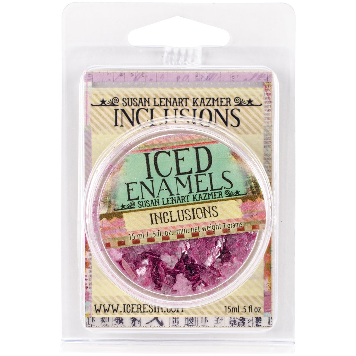 ICE ResinShattered Mica, Raspberry