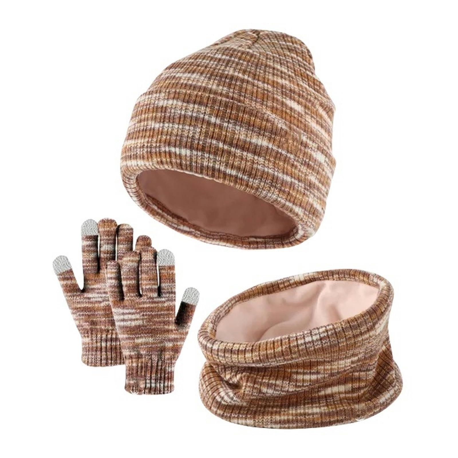 Zonto Wintermütze Schal Handschuh-Sets 3-In-1-Winter-Kinderhut Und Schal-Set Für Mädchen Und Jungen Warme Schal-Set Im Freien Im Freien Warme Kinder-Kinder-Set-G