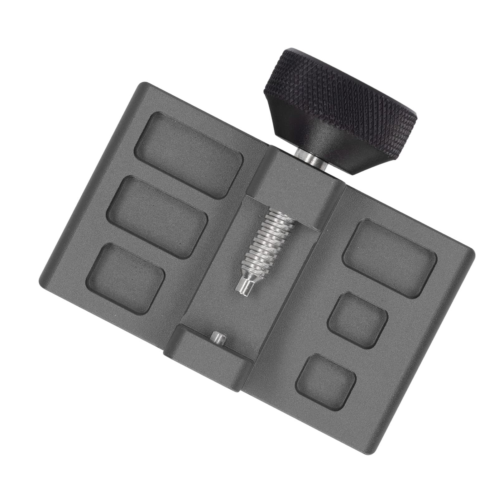 Zestaw pras do klamer zegarków, zestaw narzędzi do konserwacji klamer zegarków ze stopu aluminium do pozycjonowania radianowego (Szary)