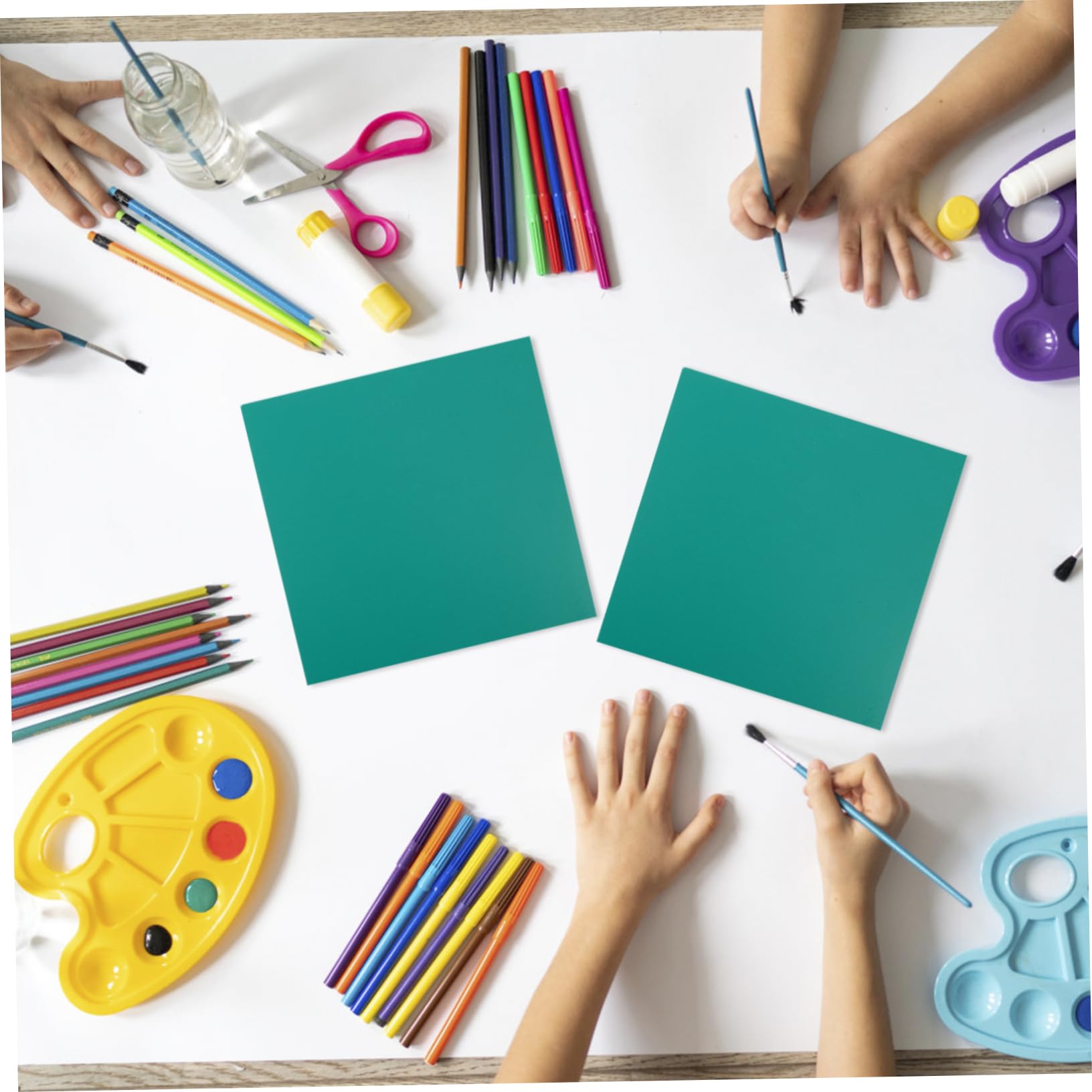 ULDIGI DIY Engraving Plate 4pcs Plastic Carving Boards Soft Adhesive Engraving Sheets