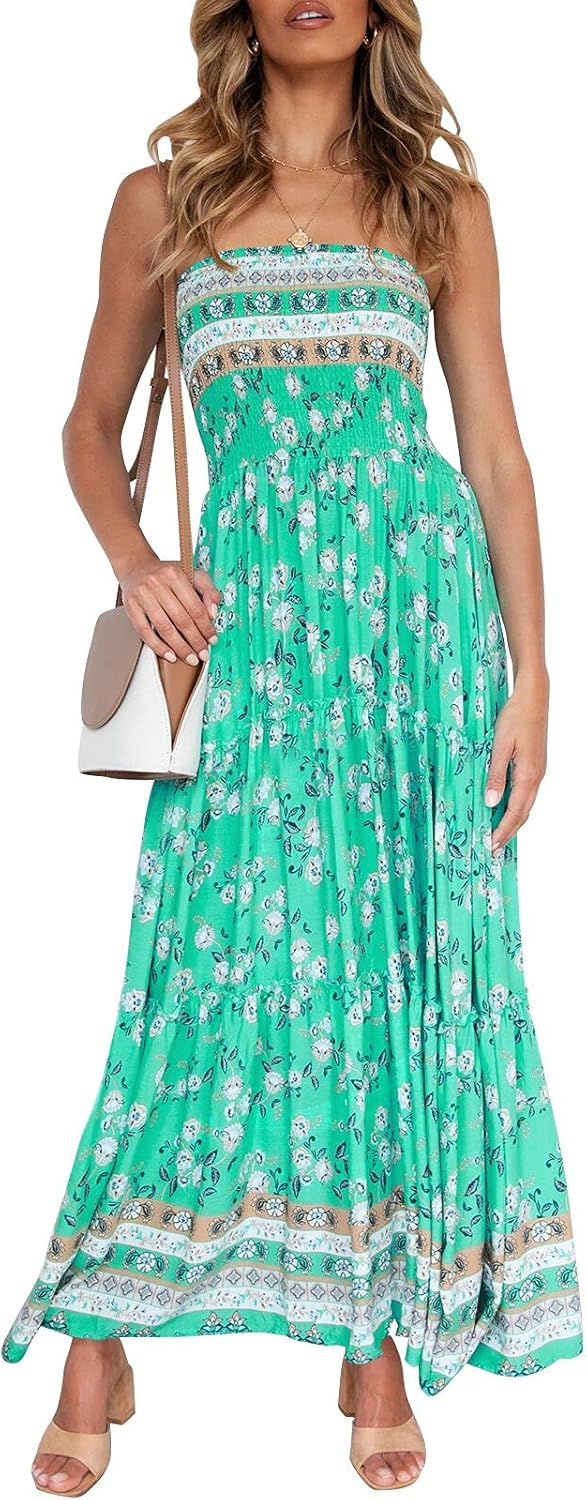 Strapless bohemian dress Clearance