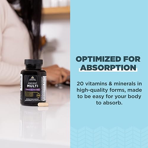 Miniatura 6 de Ancient Nutrition Multivitamínico para mujer 40+ una vez al día, 30 unidades + proteína de colágeno en polvo, sin sabor, 40 porciones