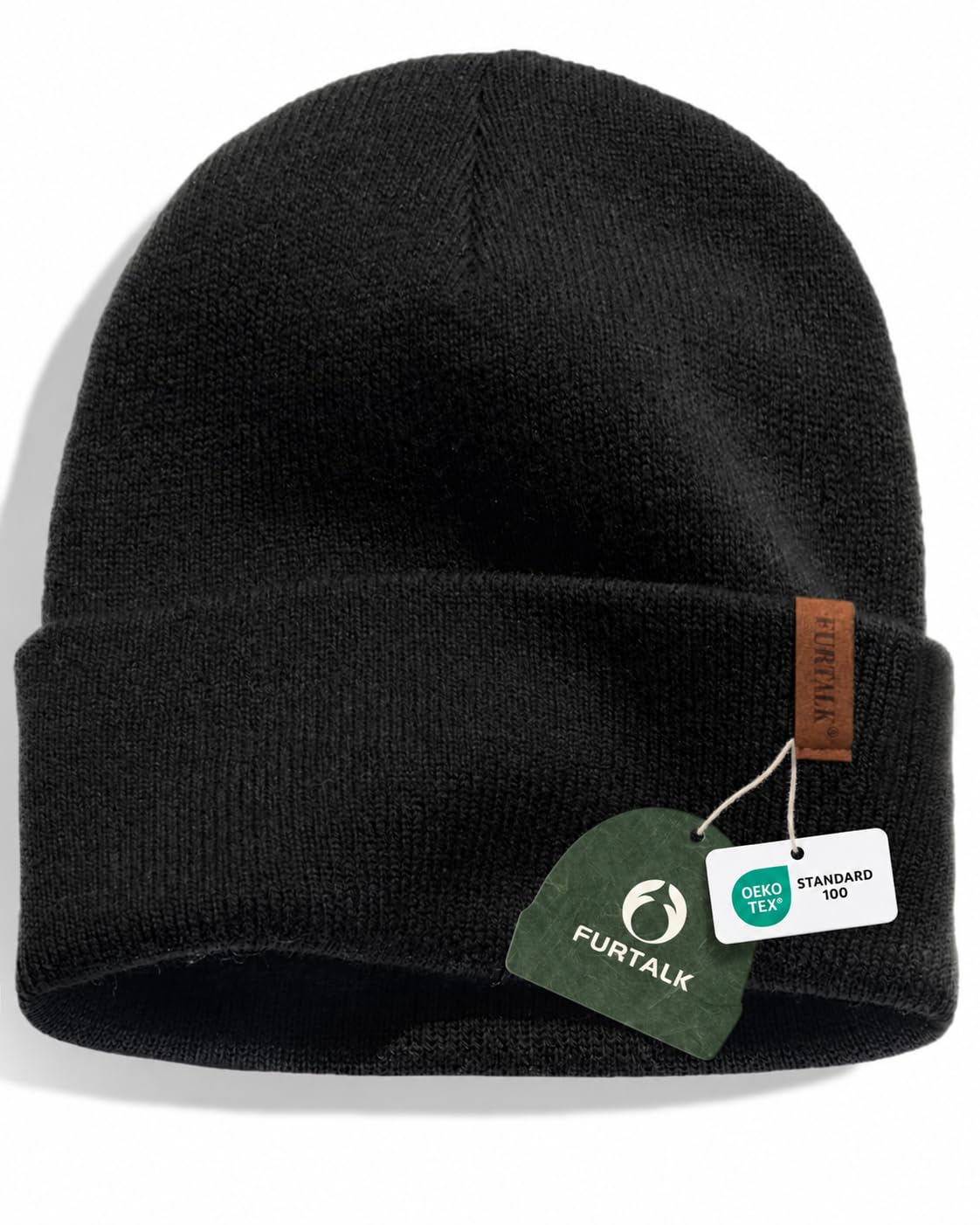 FURTALK Cuffed Knit Beanie