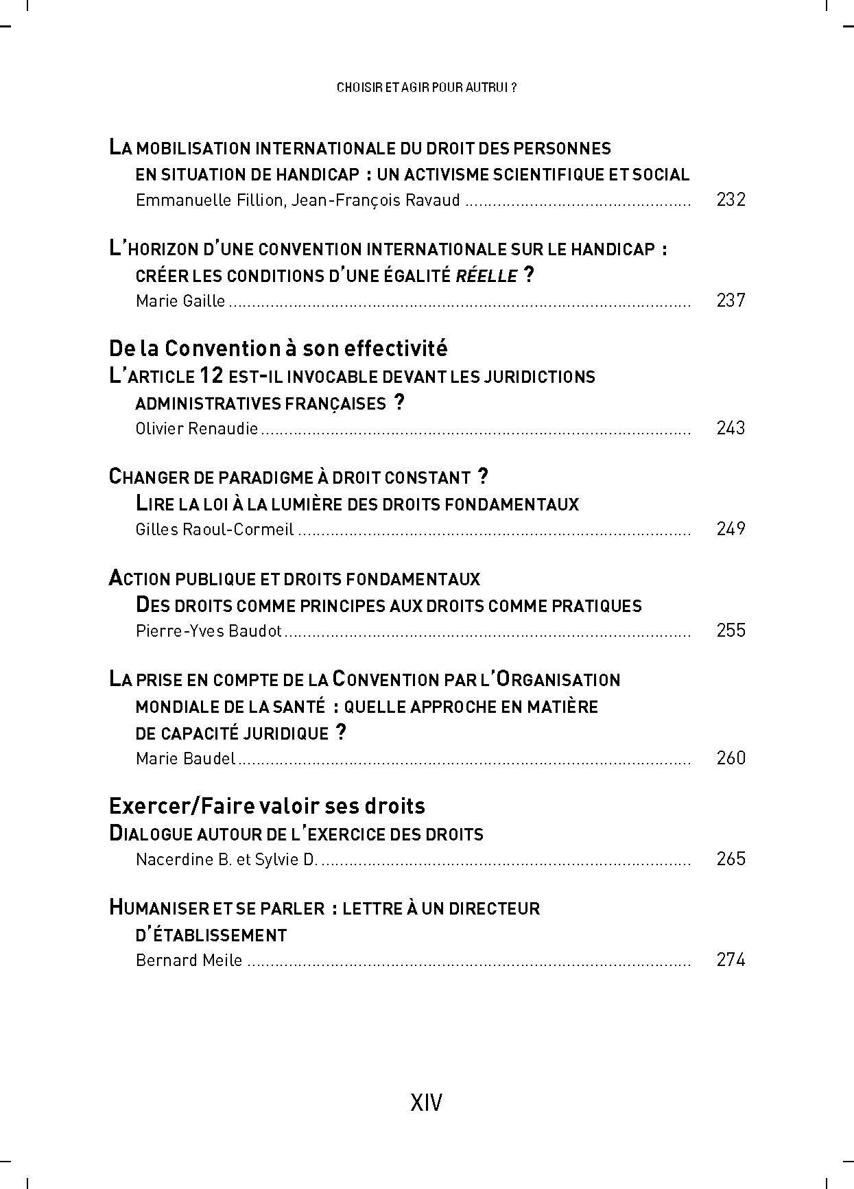 Choisir et agir pour autrui ?: Controverse autour de la Convention de l'ONU relative aux droits des personnes handicapées