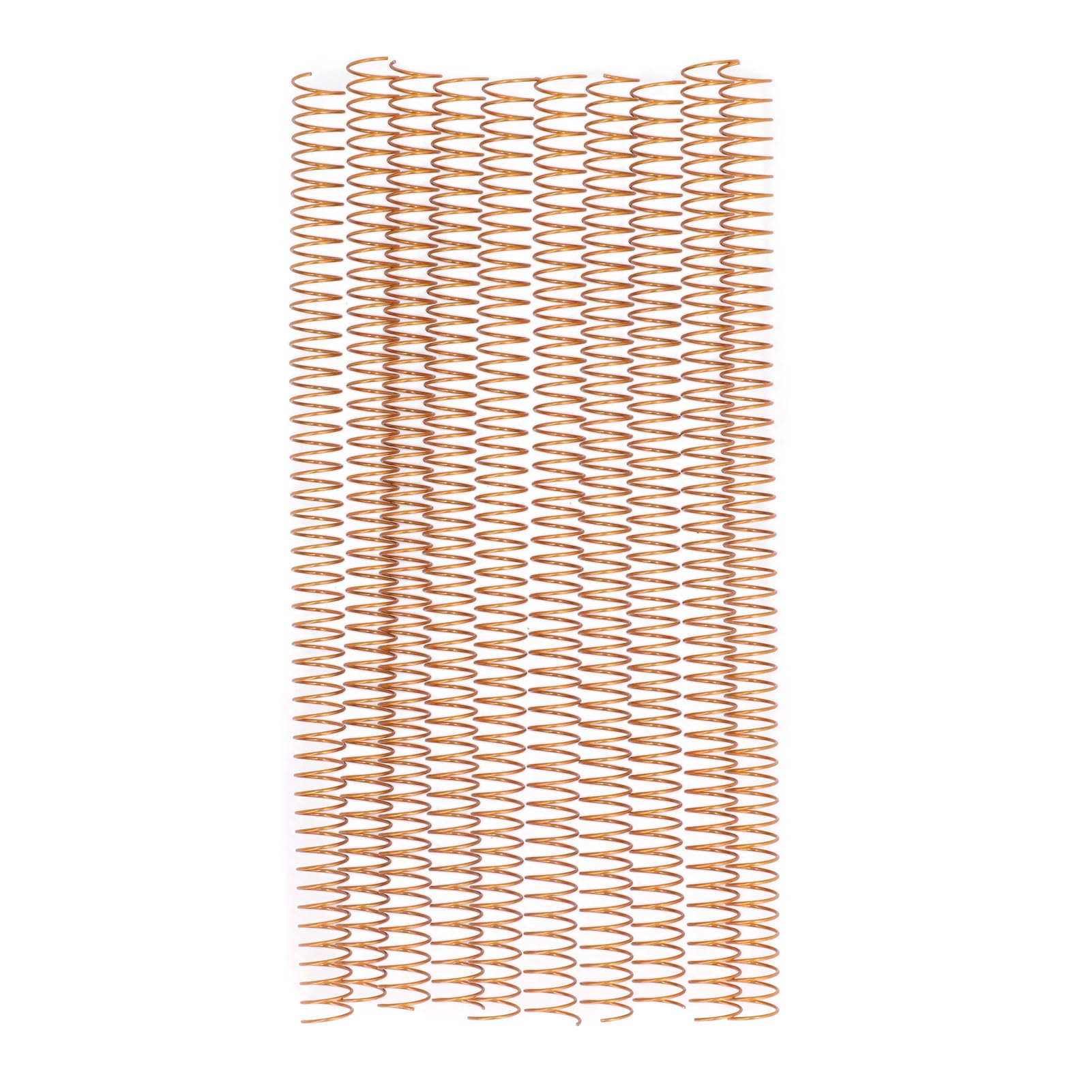 Bobina di Rilegatura a Spirale, 48 Anelli 100 Pezzi Diametro 16 Mm Capacità 140 Fogli Spirale di Rilegatura in Ferro con Passo 4:1 per Carta A4 (GOLD)