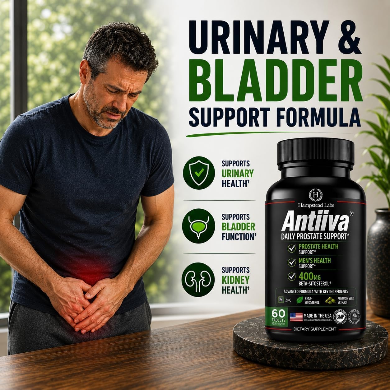 Advanced Men Prostate Health Supplement for Bladder | Beta-Sitosterol 400MG — Amazon image 8