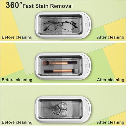 Miniatura 2 de MAIFURUN Ultrasonic Jewelry Cleaner,600ML Professional Sonic Jewelry Cleaner, 45KHz Ultrasonic Cleaner, Two Clean Modes for Glasses, Jewelry,