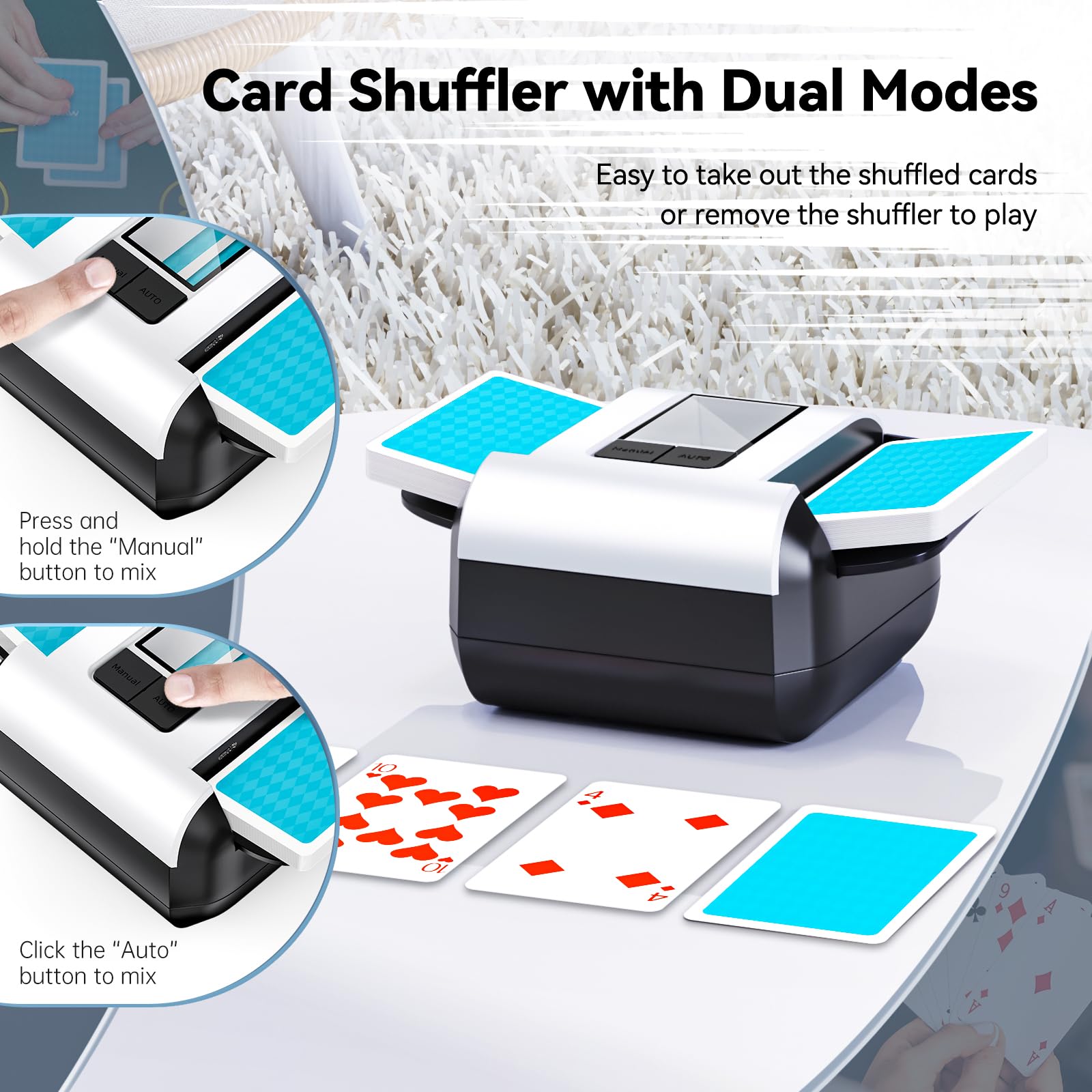ShuffleBox S1 Automatischer Kartenmischer 2000 mAh Akku 2 Decks