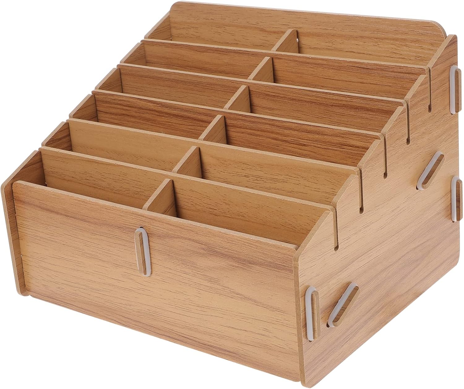Multi Grid Card Storage Box Wooden Sorting for Game Cards