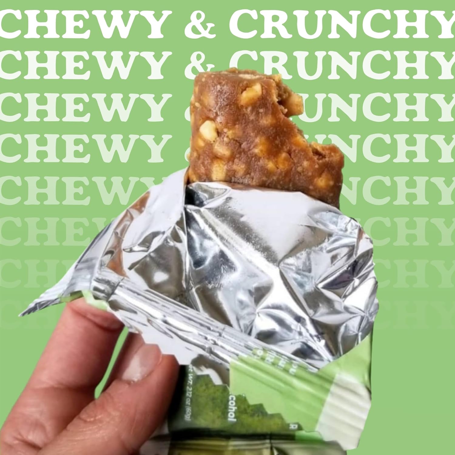 Just Real Food Bar - Plant Based Protein Bar – Peanut Butter - 12 Count - 15g Protein - High Energy, Paleo, Vegan, and Non GMO - Gluten Free, Dairy Free and Soy Free