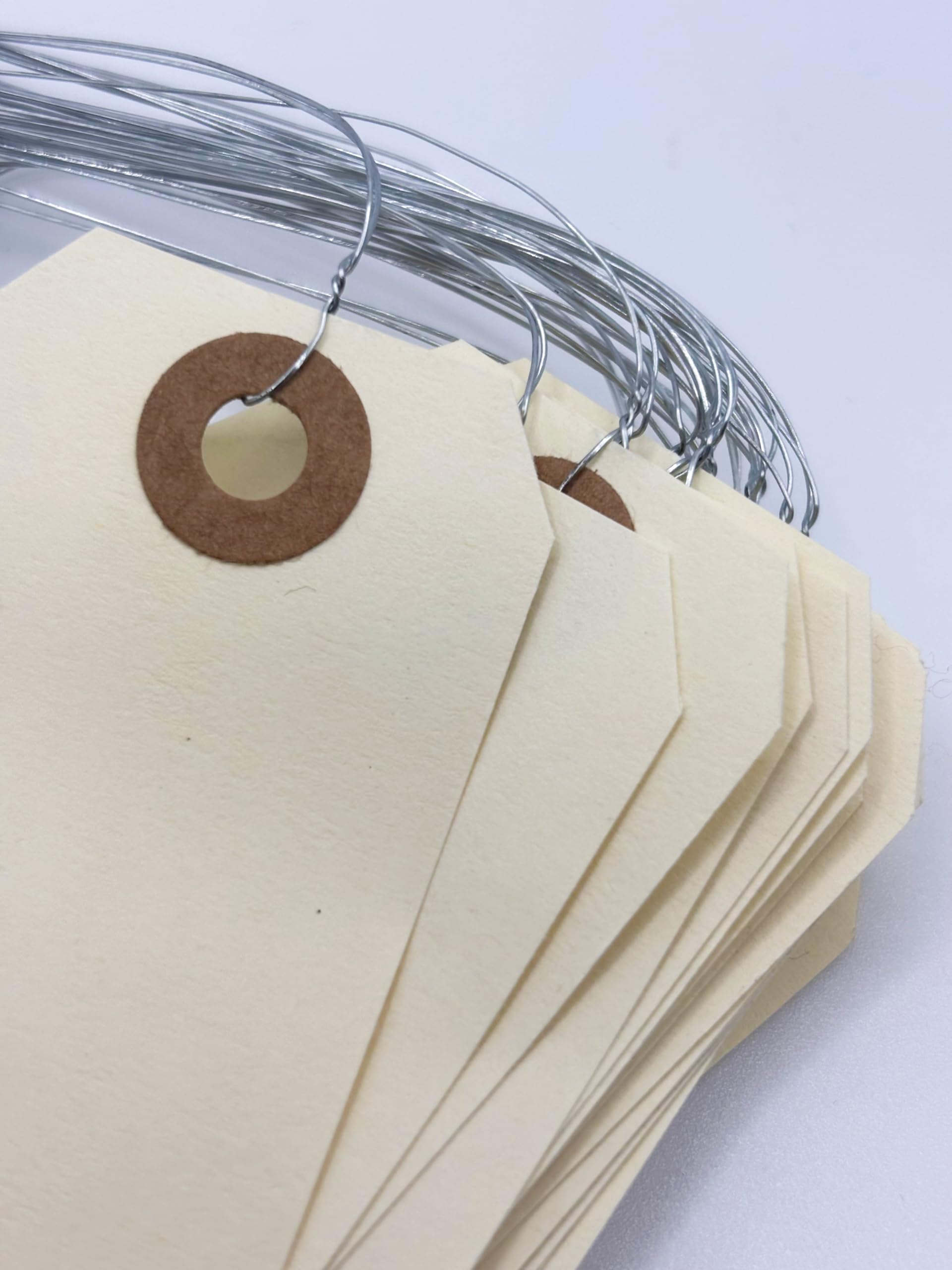 Agipa 121312 Lotto di 1000 Etichette Americane con Filo di Ferro, 80 mm x 38 mm