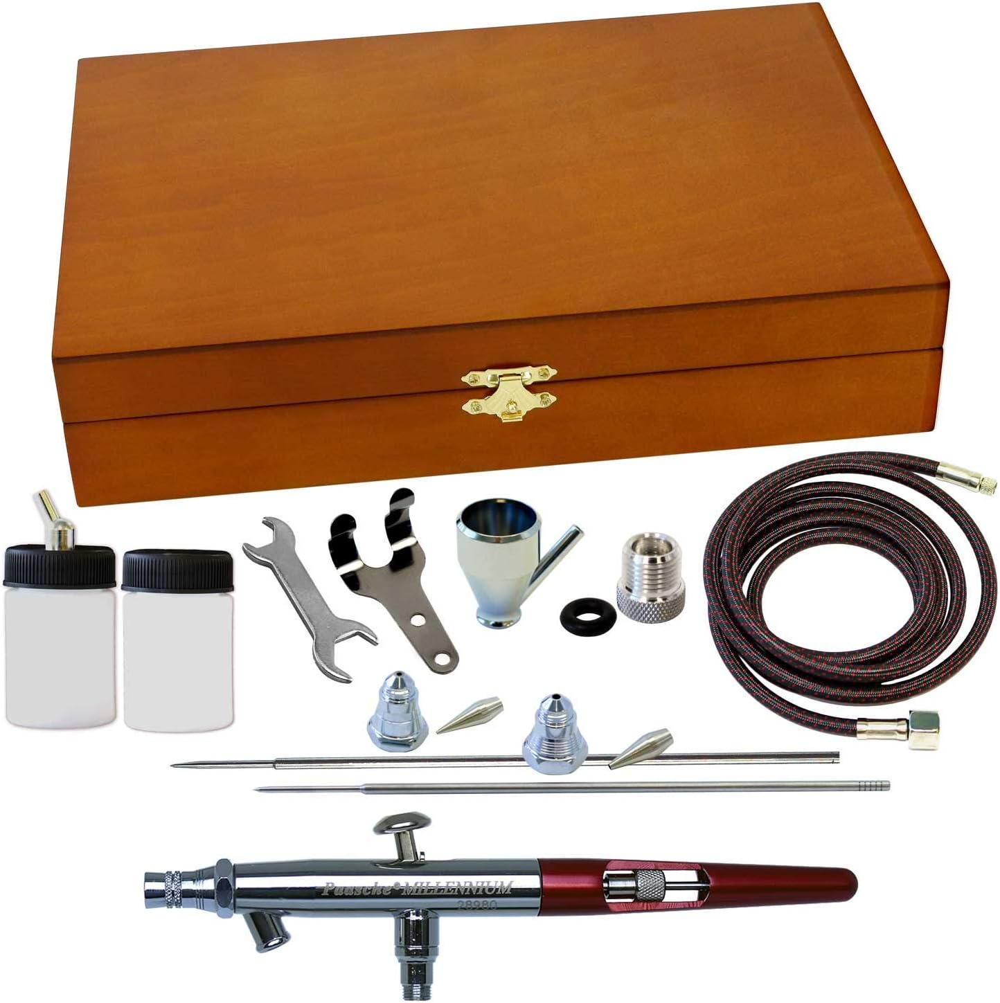 Paasche Airbrush Double Action Airbrush in Wood Case Home