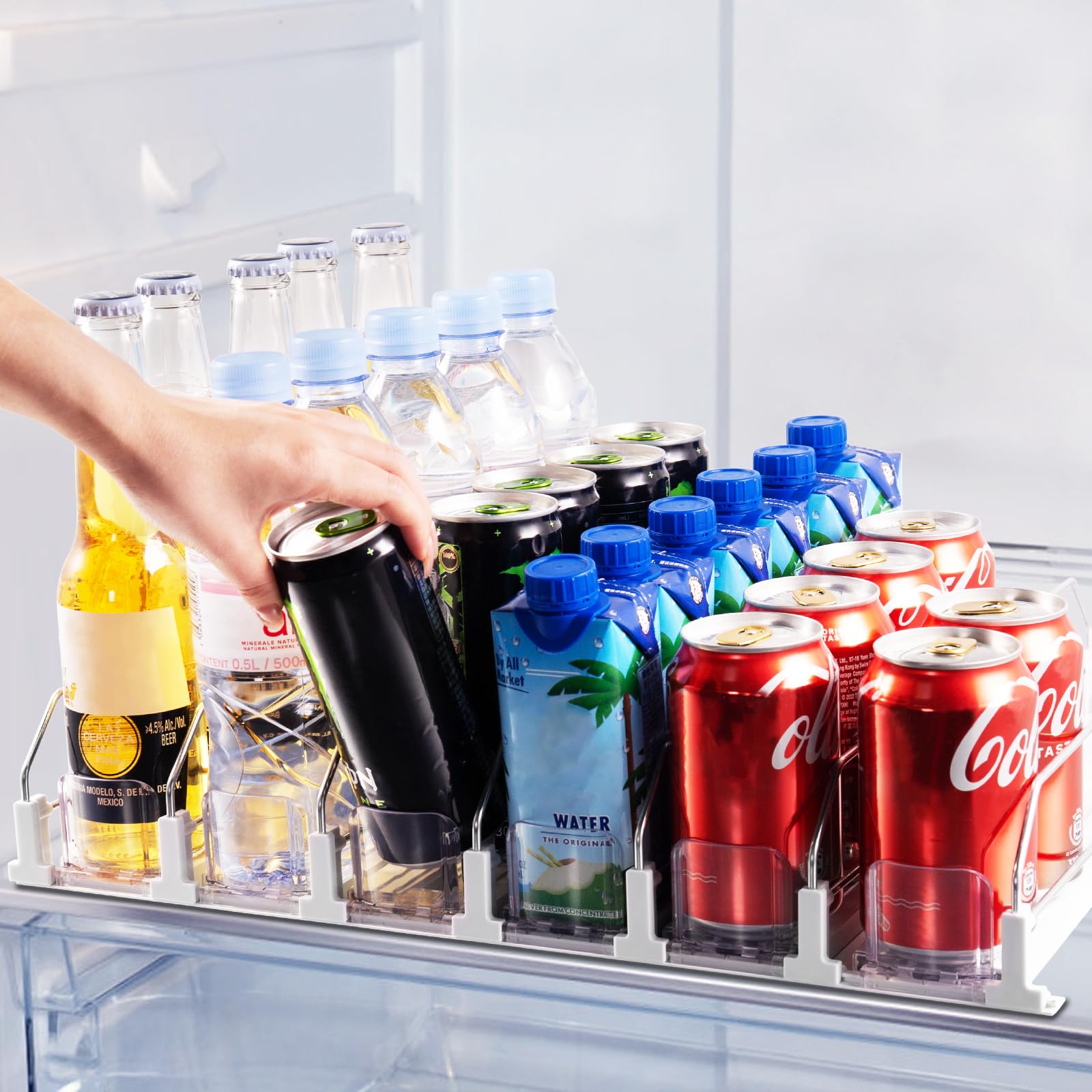Amazon.com: Coanto Drink Organizer for Fridge, Soda Can Dispenser